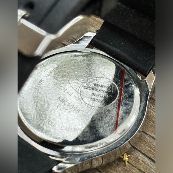 Disney Mickey Mouse Classic Black Silicone Watch with Crystals - Picture 6 of 11